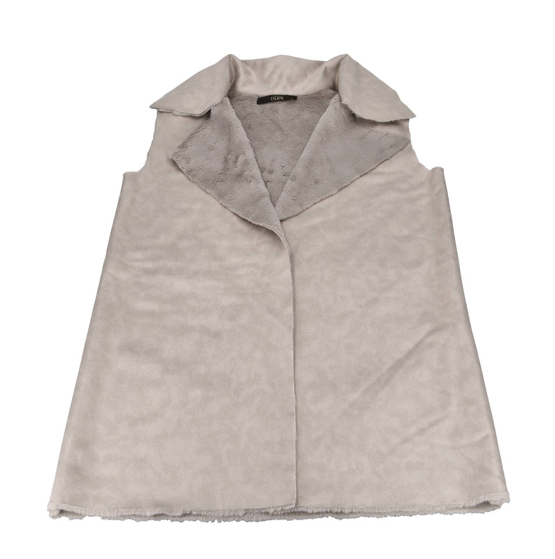 Gilet in tessuto eco-pelliccia 