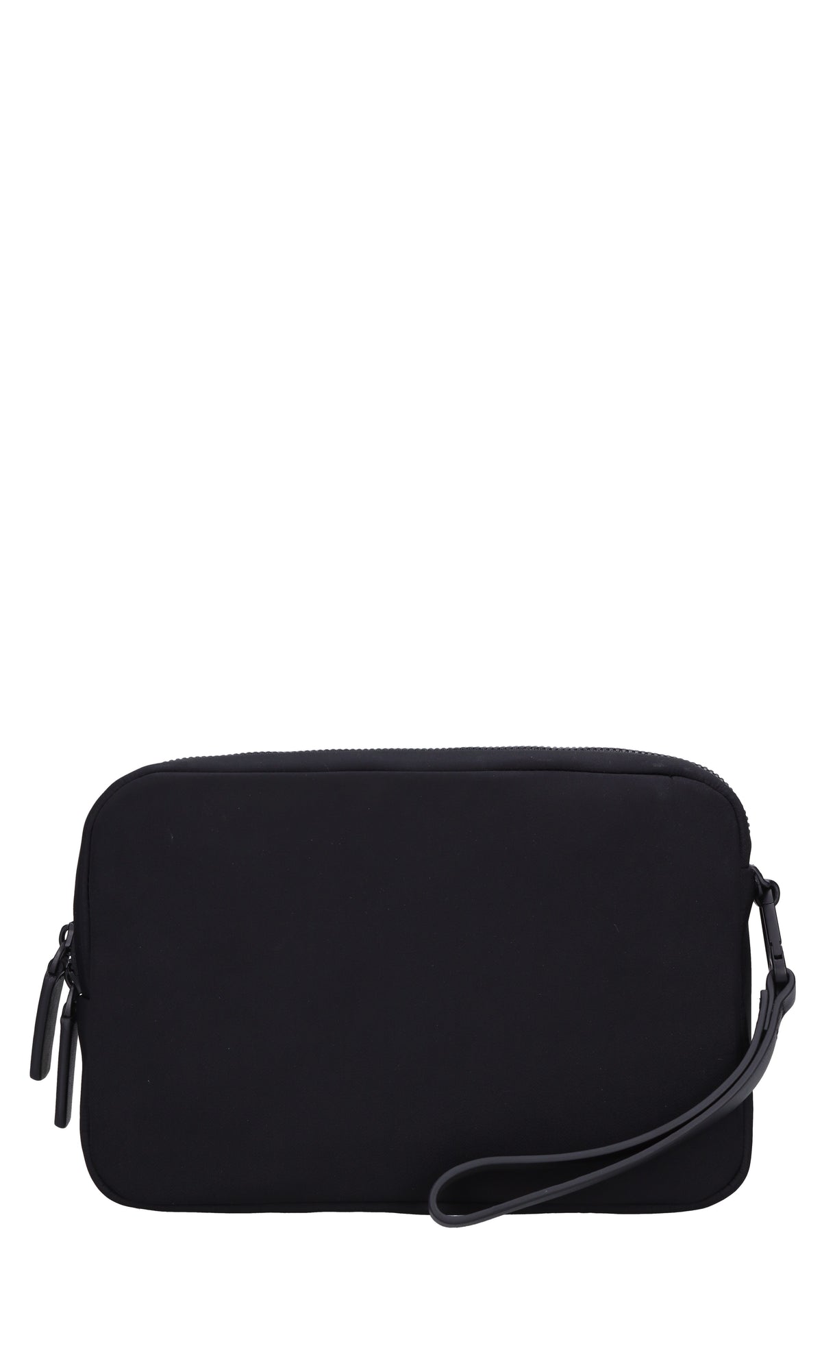 Borsa in tessuto con inserti in ecopelle 