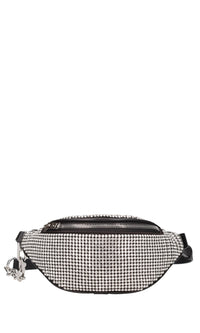 Marsupio in pelle e strass 