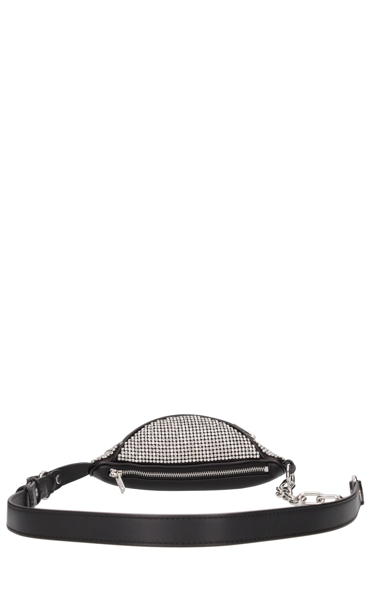 Marsupio in pelle e strass 