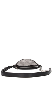 Marsupio in pelle e strass 