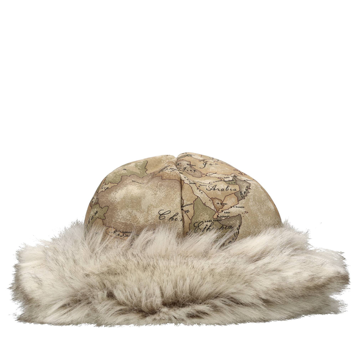 Colbacco in eco-nabuk con bordo in eco-pelliccia 