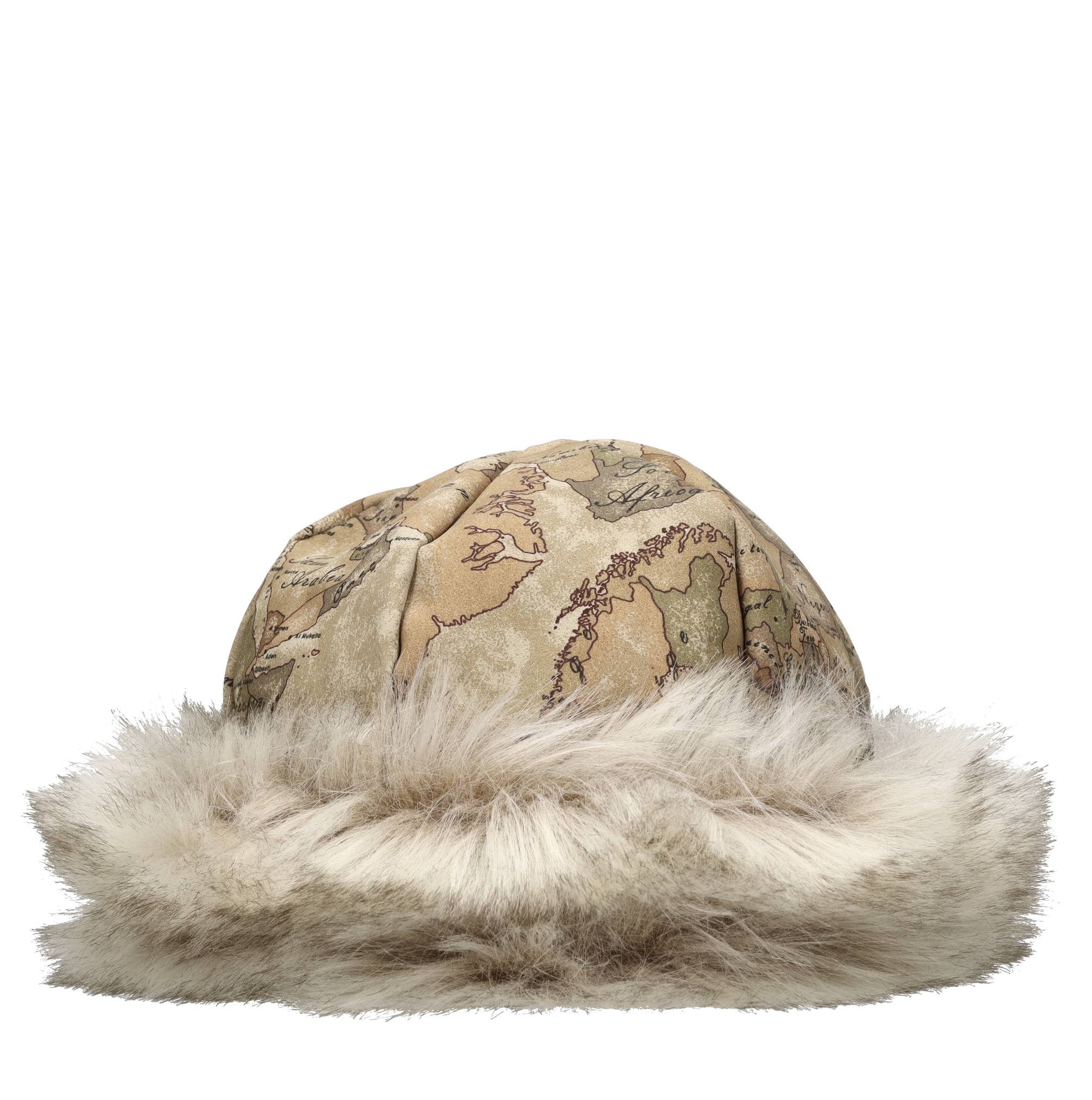 Colbacco in eco-nabuk con bordo in eco-pelliccia 