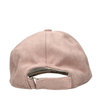 Cappello da baseball in tessuto scamosciato con logo ricamato 