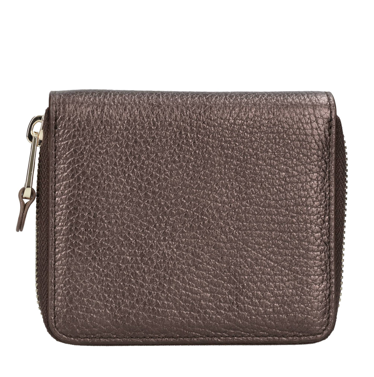 Portafoglio zip around piccolo in pelle 