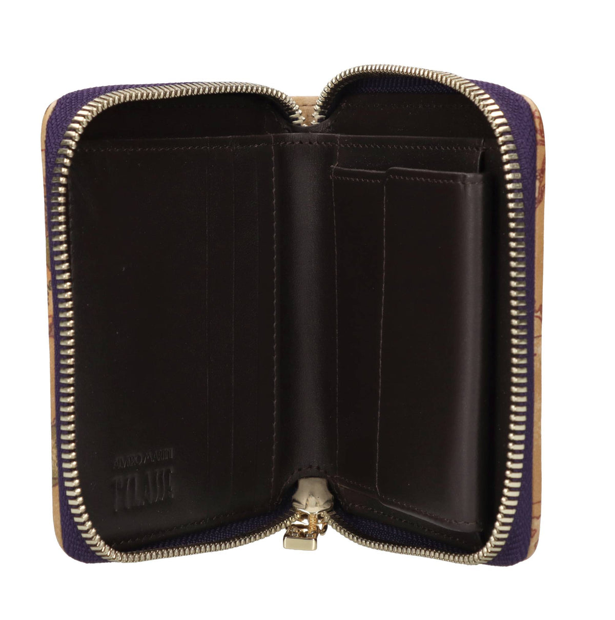 Winter lux portafoglio zip around piccolo in pelle ed ecopelle 