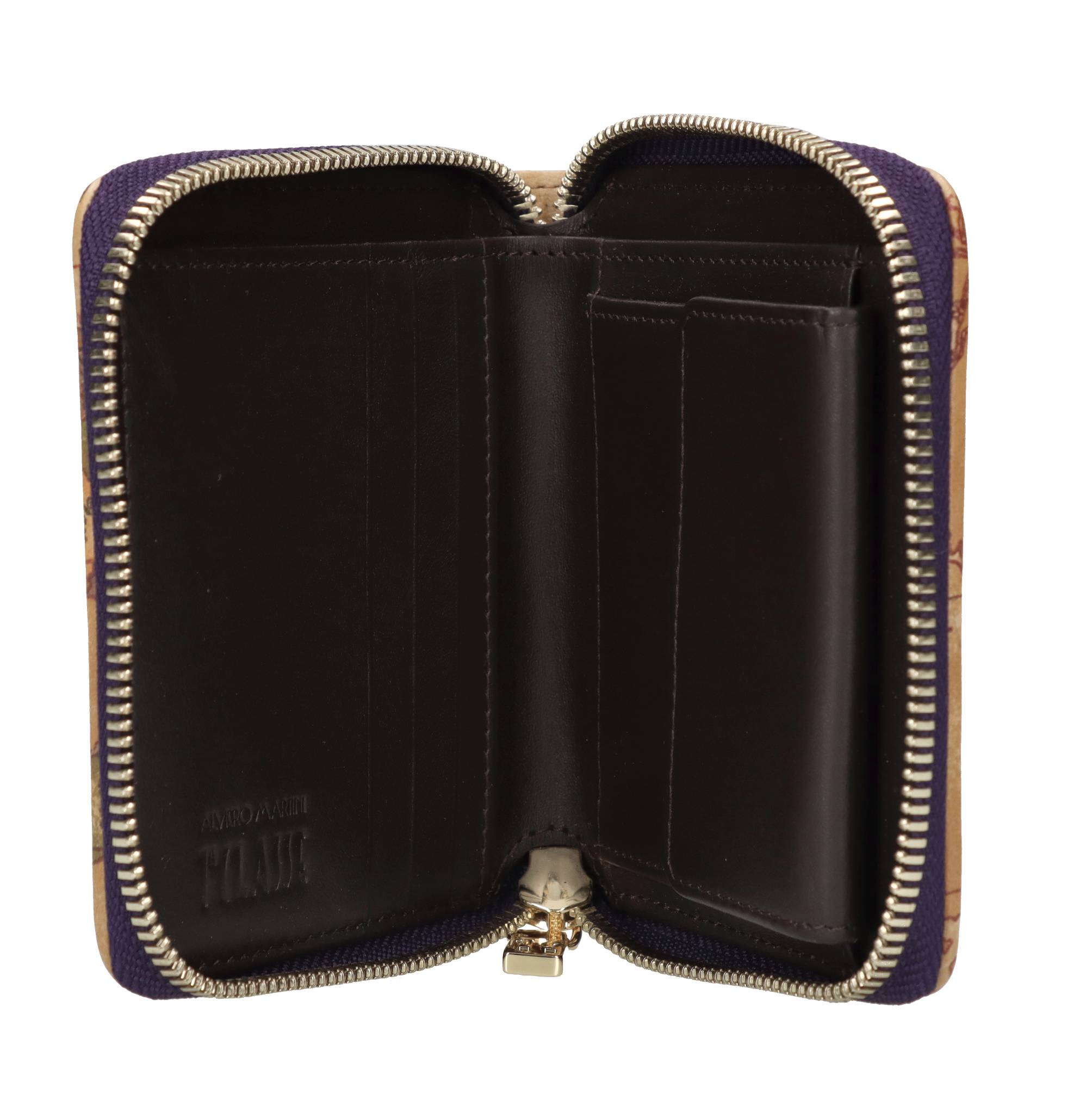Winter lux portafoglio zip around piccolo in pelle ed ecopelle 
