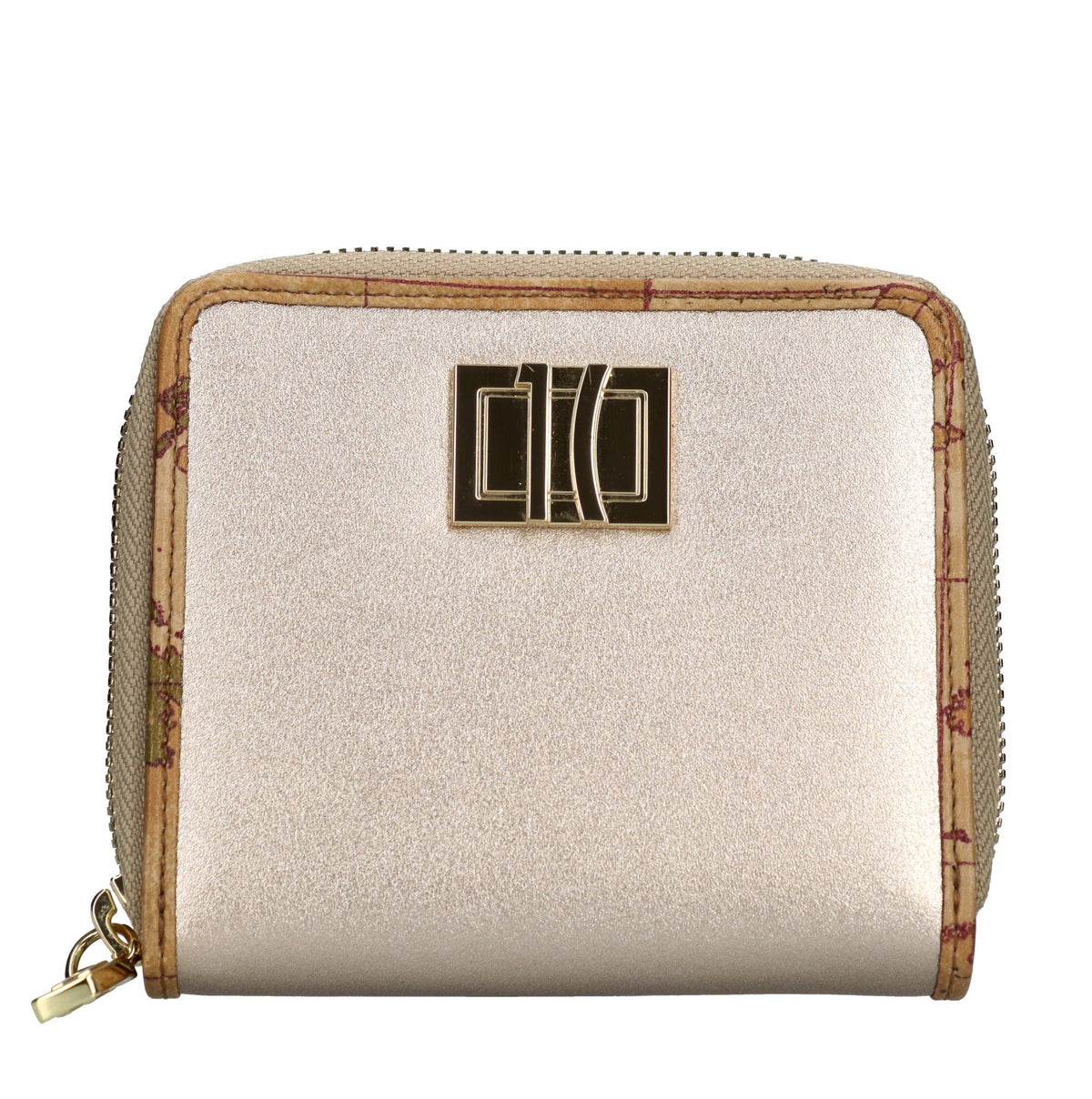 Portafoglio zip around piccolo in pelle ed ecopelle 