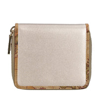 Portafoglio zip around piccolo in pelle ed ecopelle 