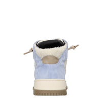 Sneakers in pelle, camoscio e pelliccia sintetica 