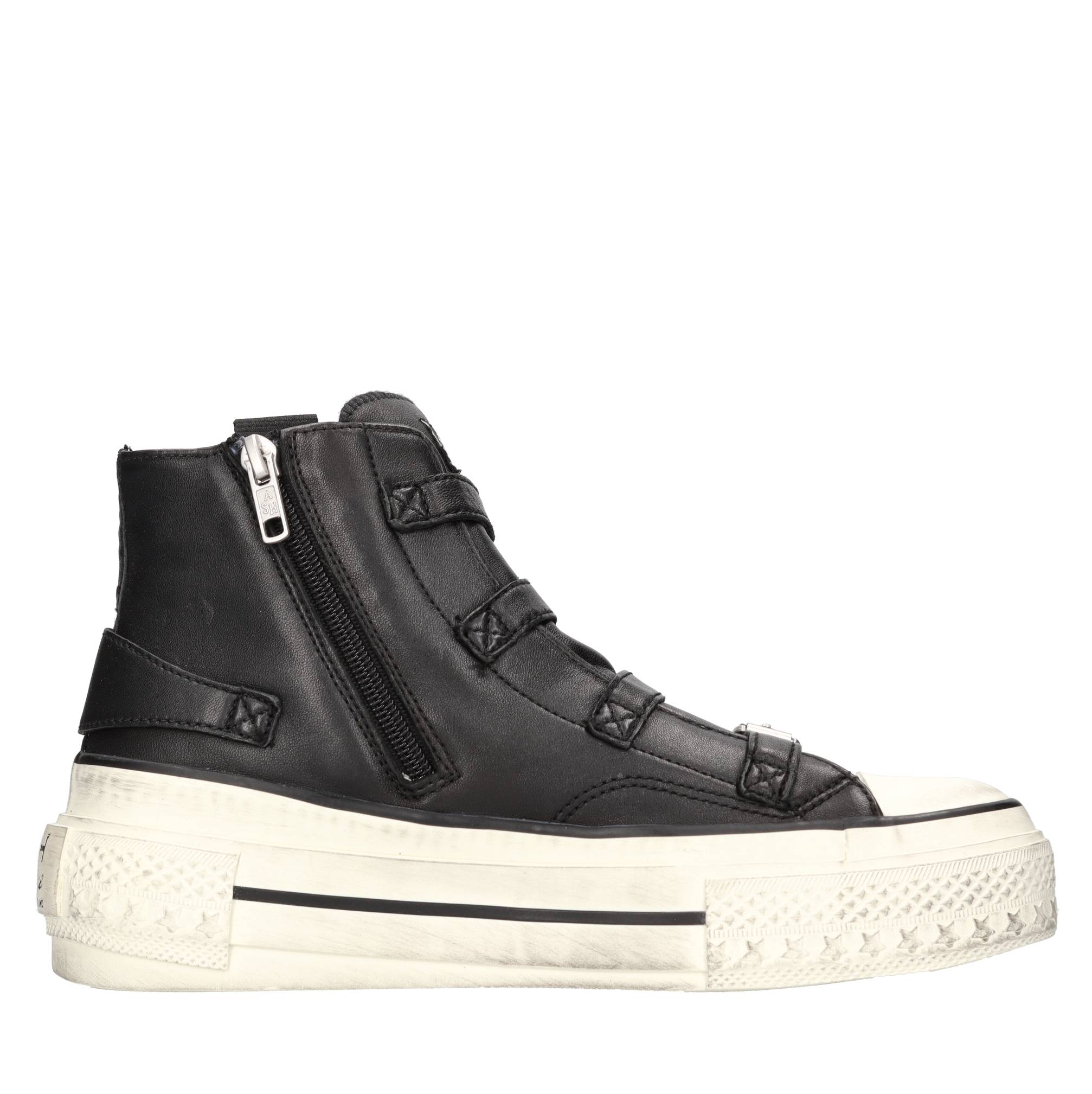 Sneakers alte modello RAINBOW in pelle 