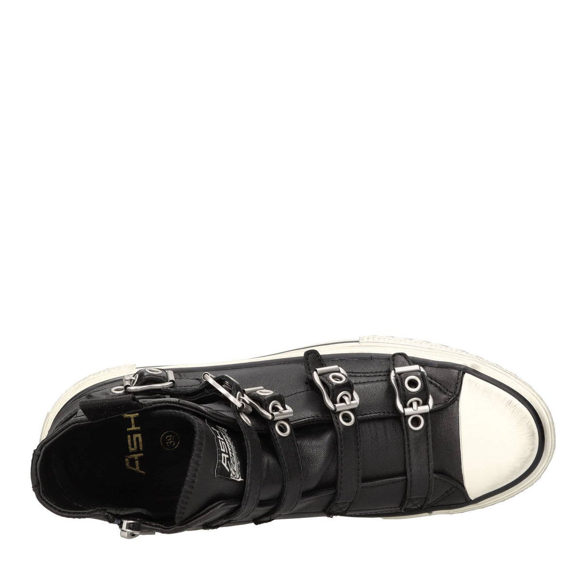 Sneakers alte modello RAINBOW in pelle 