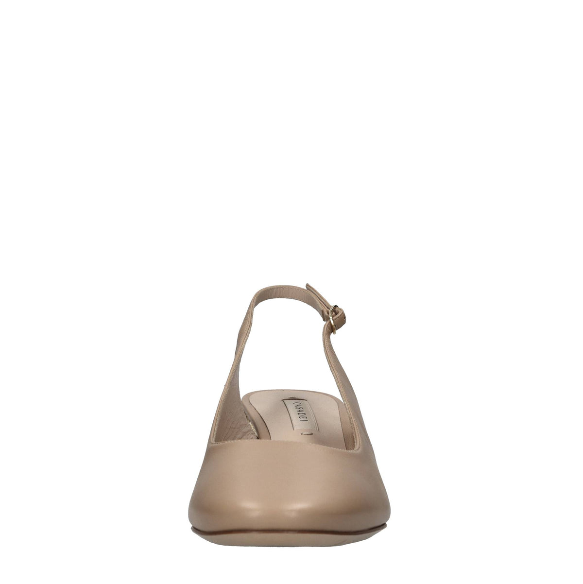 Décolleté slingback in pelle 