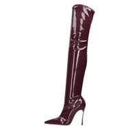 Stivali cuissard Superblade in ecopelle stretch lucida 