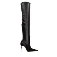 Stivali cuissard Superblade in camoscio ed ecopelle stretch 