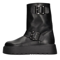 Stivaletti biker in pelle 