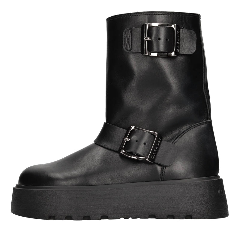 Stivaletti biker in pelle 