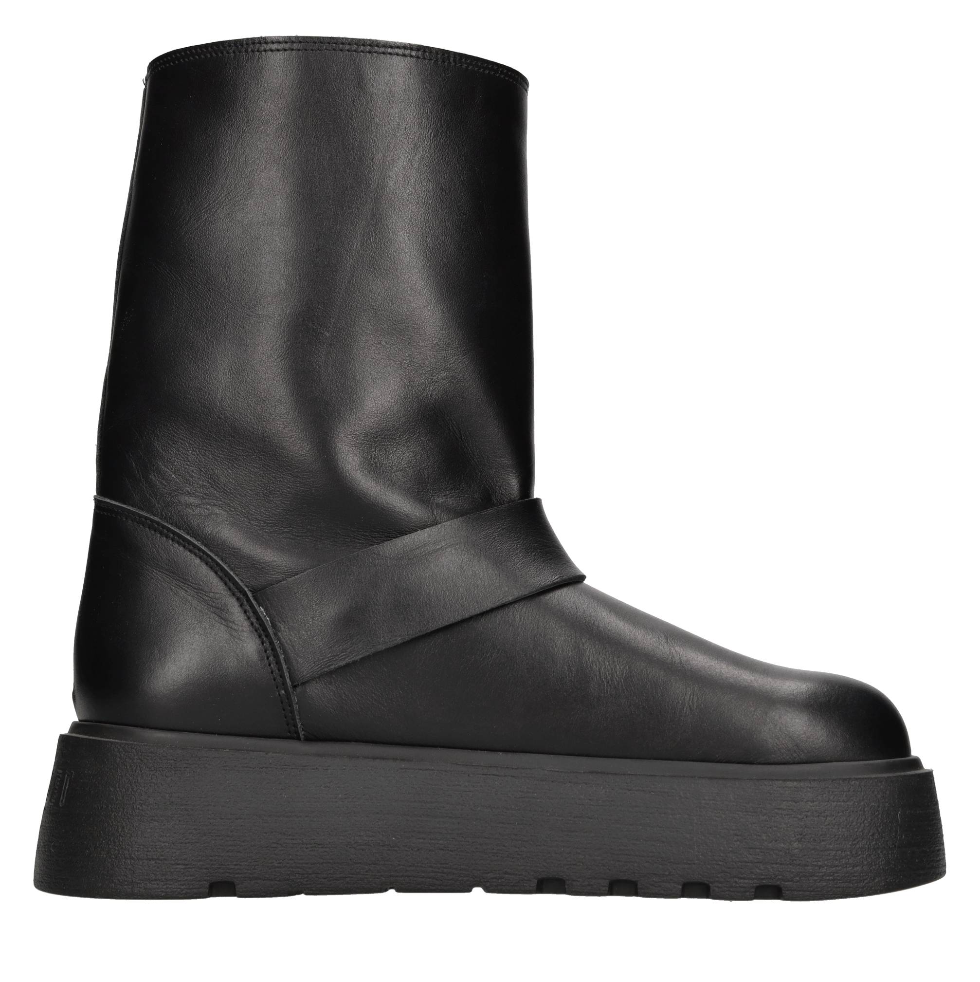 Stivaletti biker in pelle 