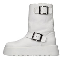 Stivaletti biker  in pelle 