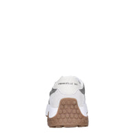 Sneakers in tessuto e camoscio 