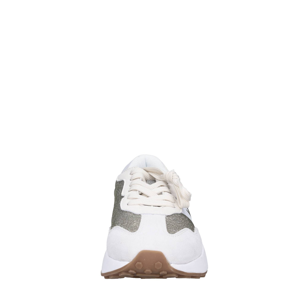 Sneakers in tessuto e camoscio 