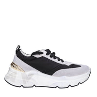 Sneakers in tessuto e camoscio 