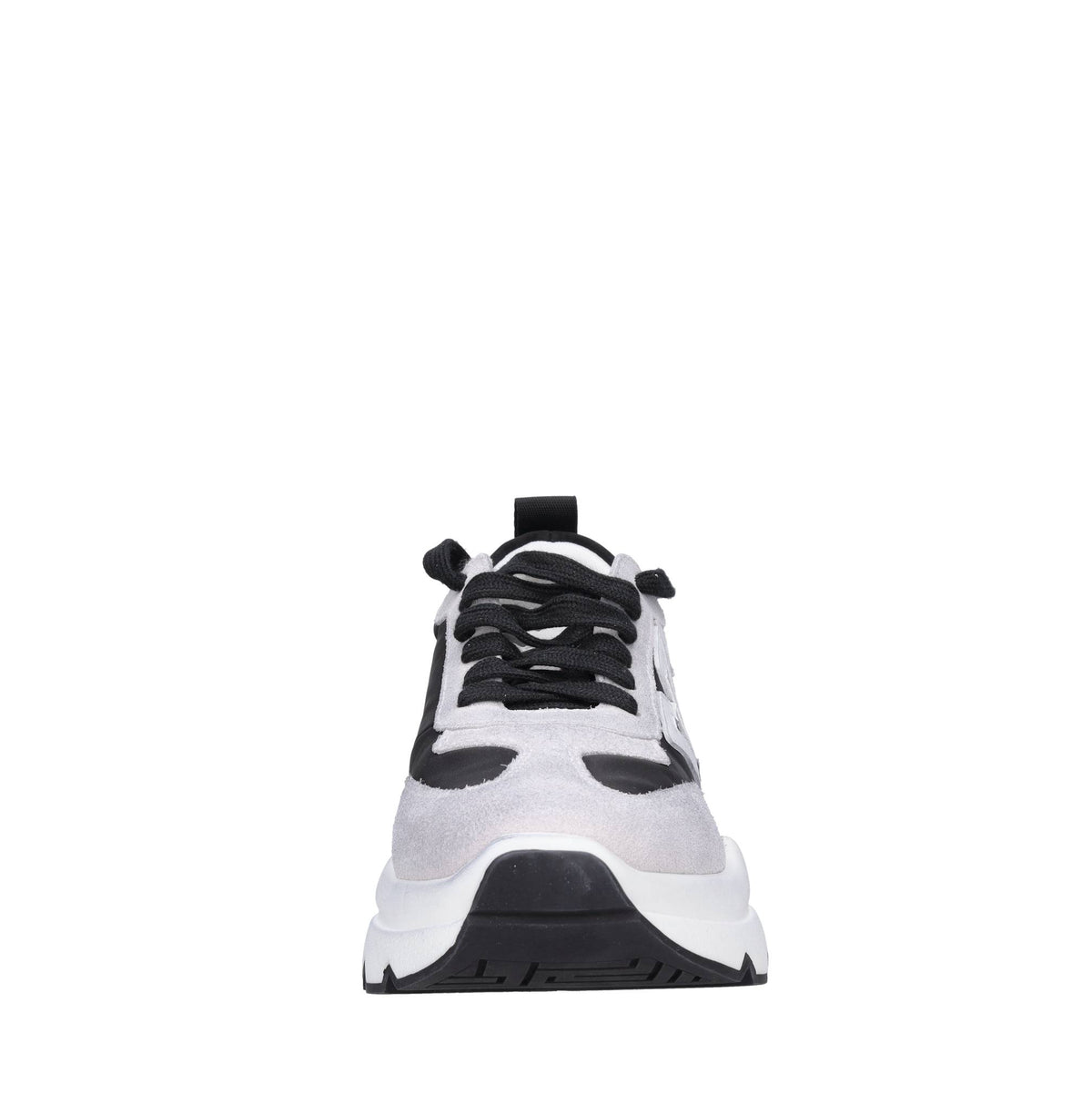 Sneakers in tessuto e camoscio 