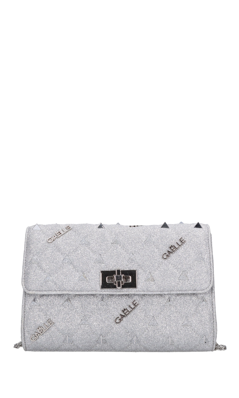 Borsa in tessuto glitterato 