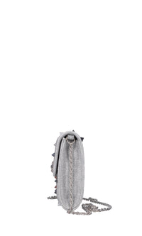 Borsa in tessuto glitterato 