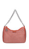 GAëLLE PARIS Faux leather bag with rhinestones