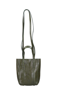 Borsa in pelle lucida 