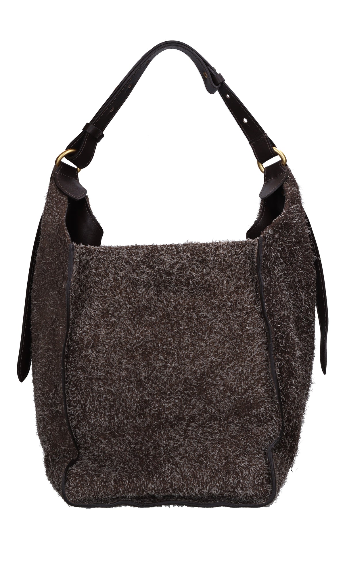 Borsa in camoscio e pelle 