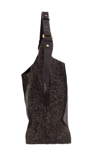 Borsa in camoscio e pelle 