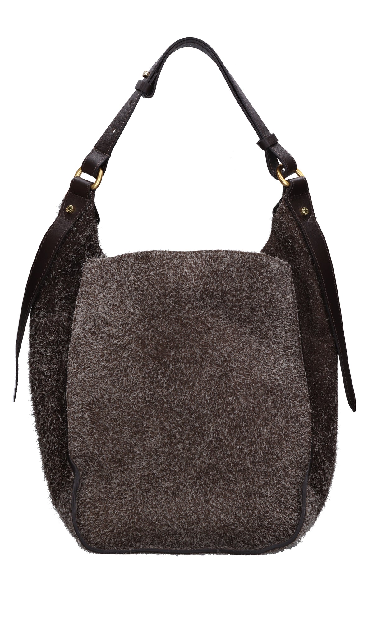 Borsa in camoscio e pelle 