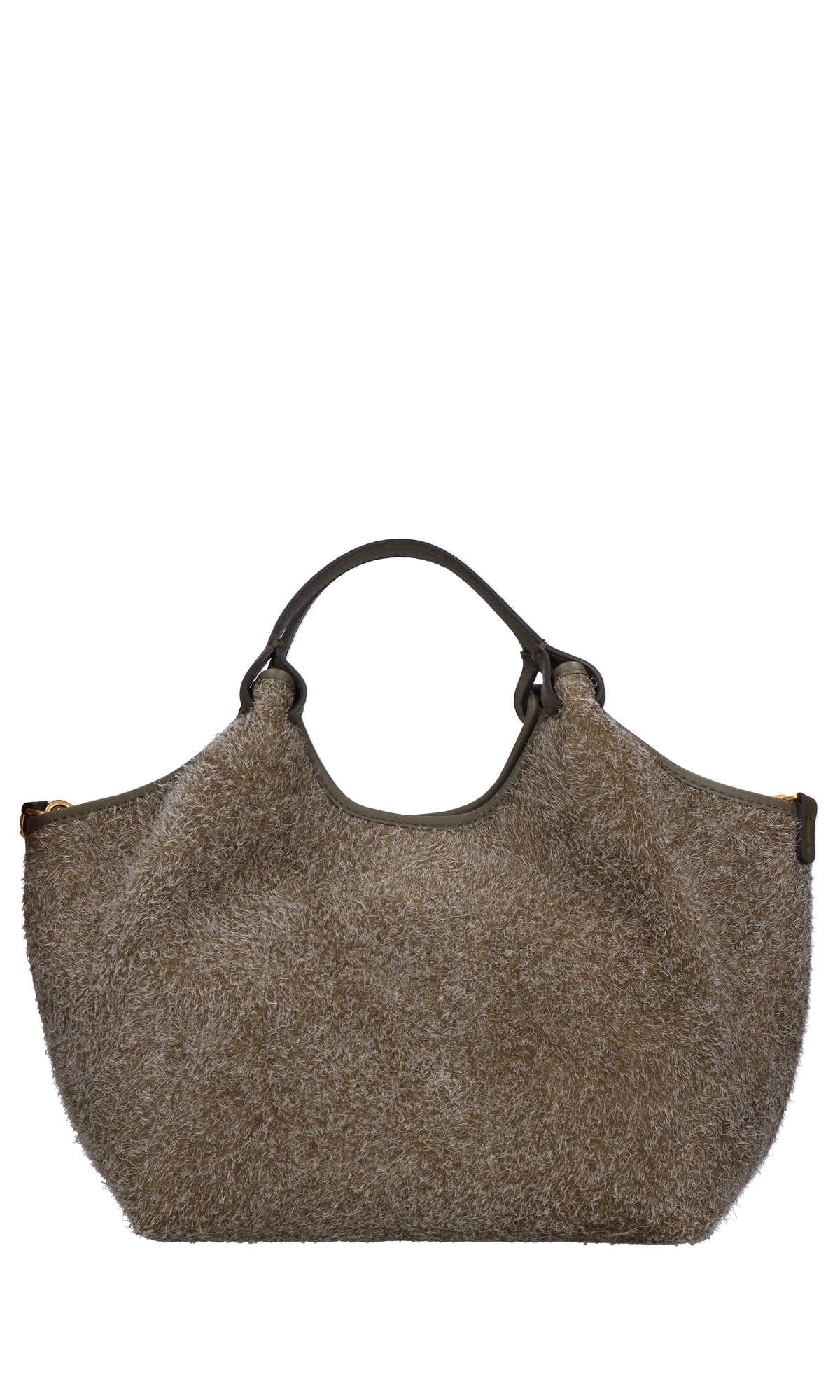 Borsa in camoscio e pelle 