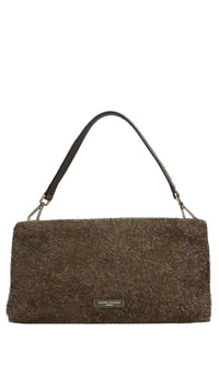 Borsa in camoscio e pelle 