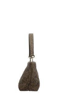 Borsa in camoscio e pelle 