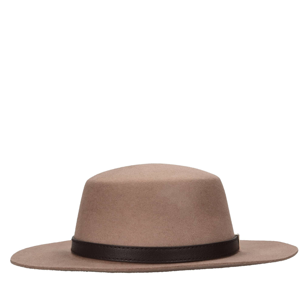 Cappello con cinturino in eco-pelle e logo color oro 