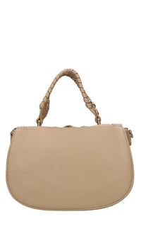 Borsa in ecopelle con borchie e strass 