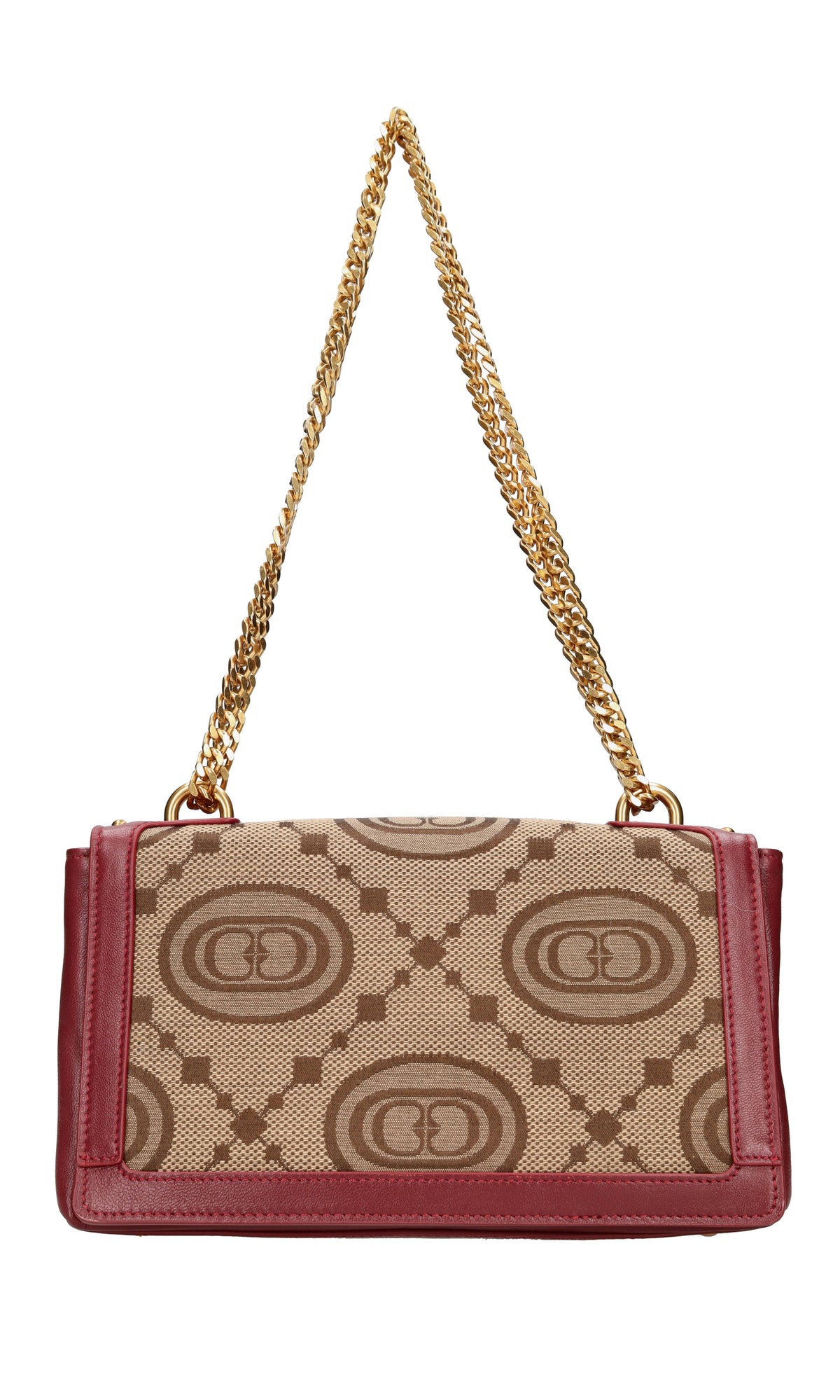 Borsa in pelle e tessuto 