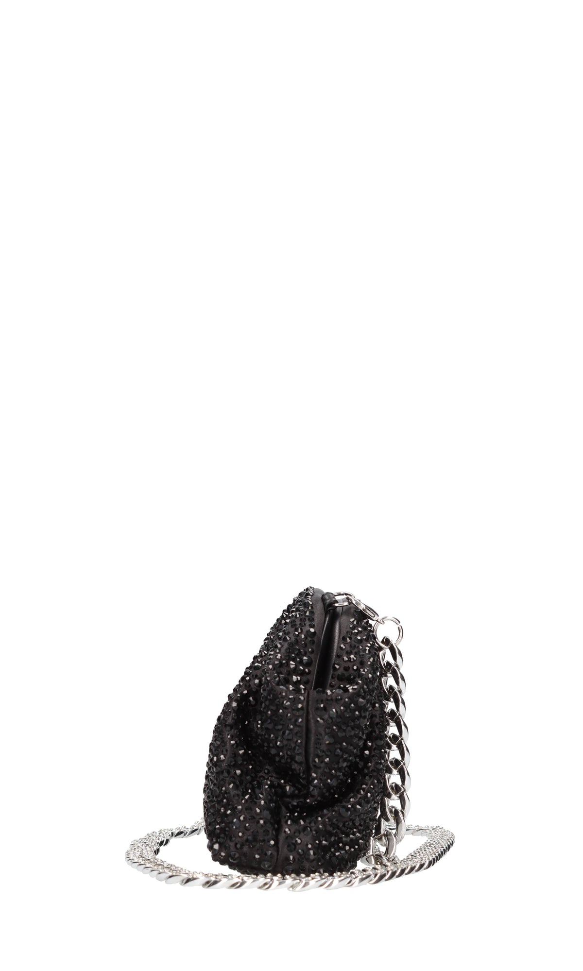 Borsa in tessuto e strass 