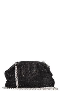 Borsa in tessuto e strass 