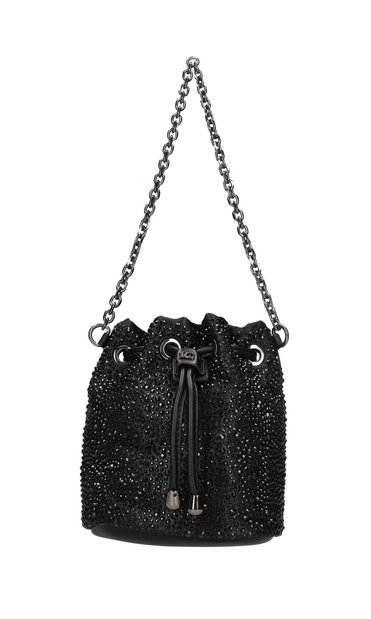 Borsa in tessuto e strass 