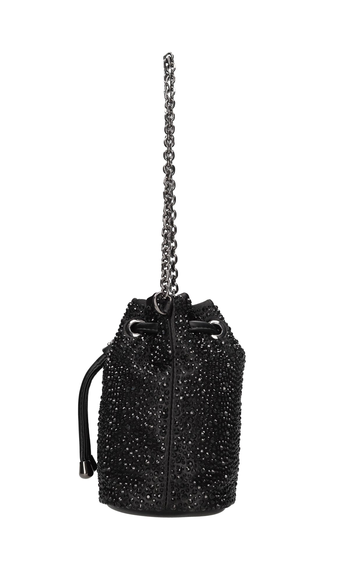 Borsa in tessuto e strass 