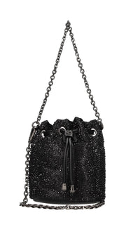 Borsa in tessuto e strass 