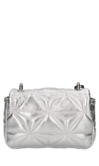 Borsa mini in pelle laminata 