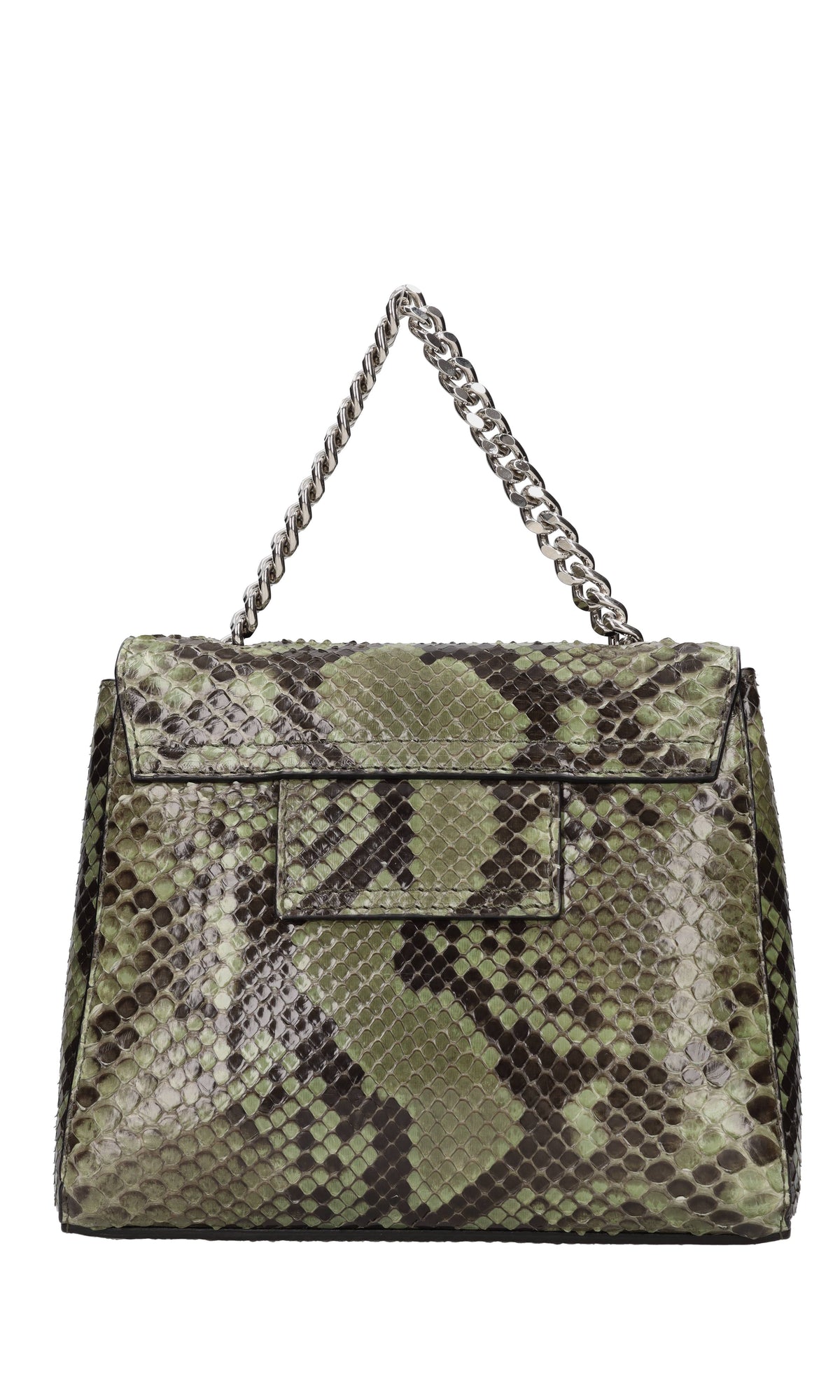 Borsa-marsupio in pelle stampa pitone 