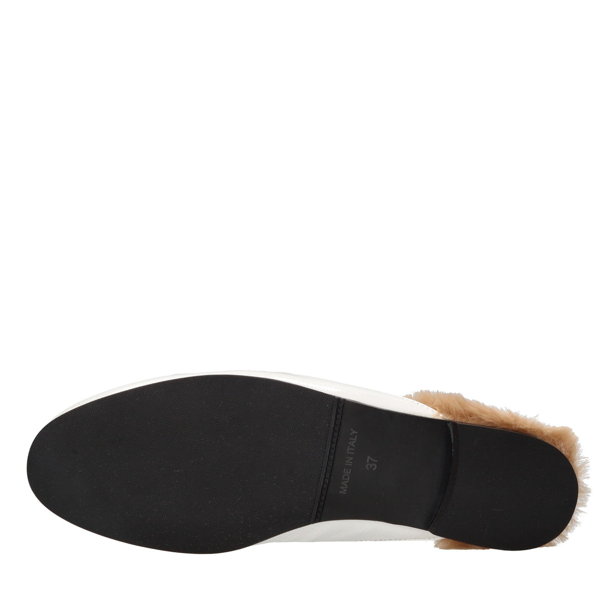 Sabot in pelle strass e borchie 
