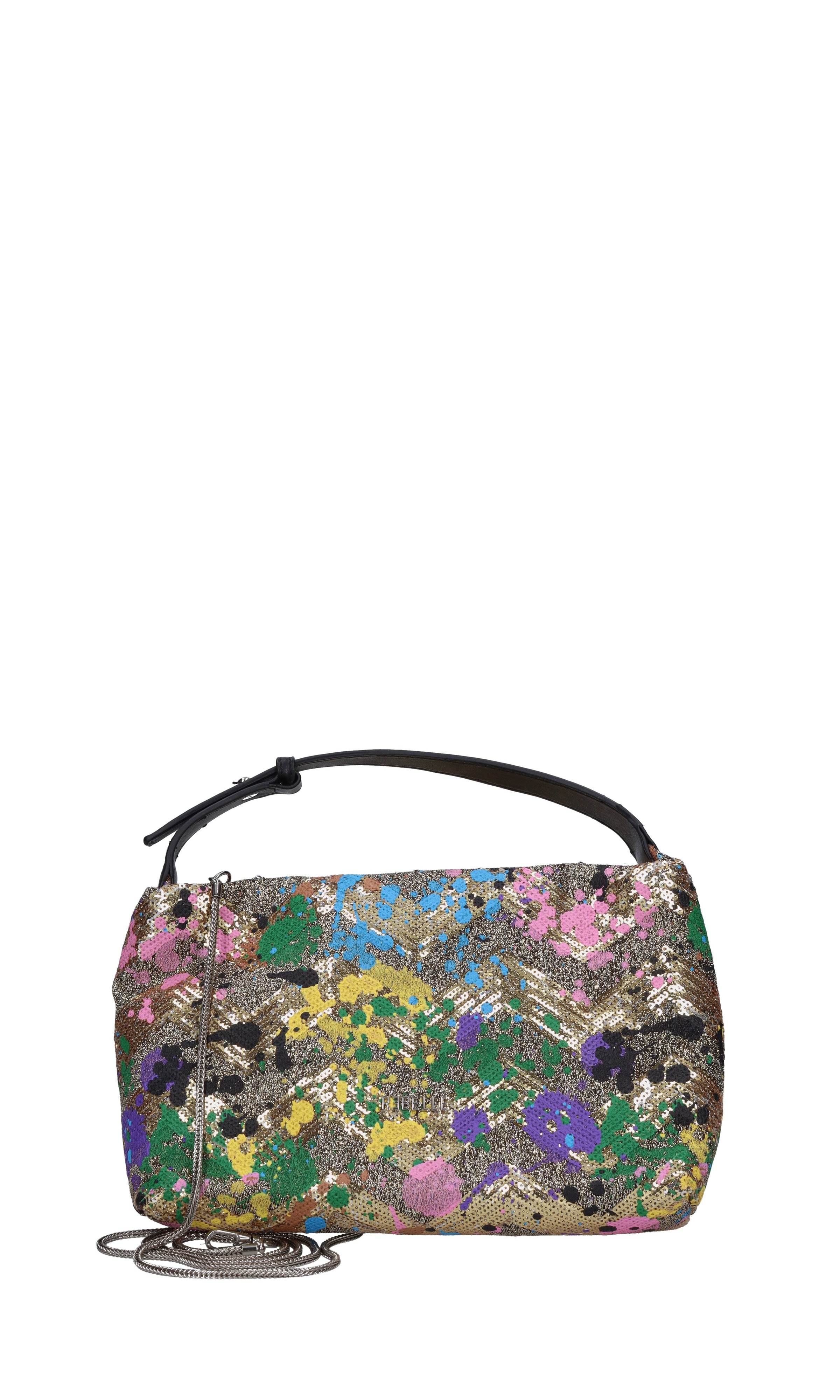 Borsa in tessuto e paillettes 