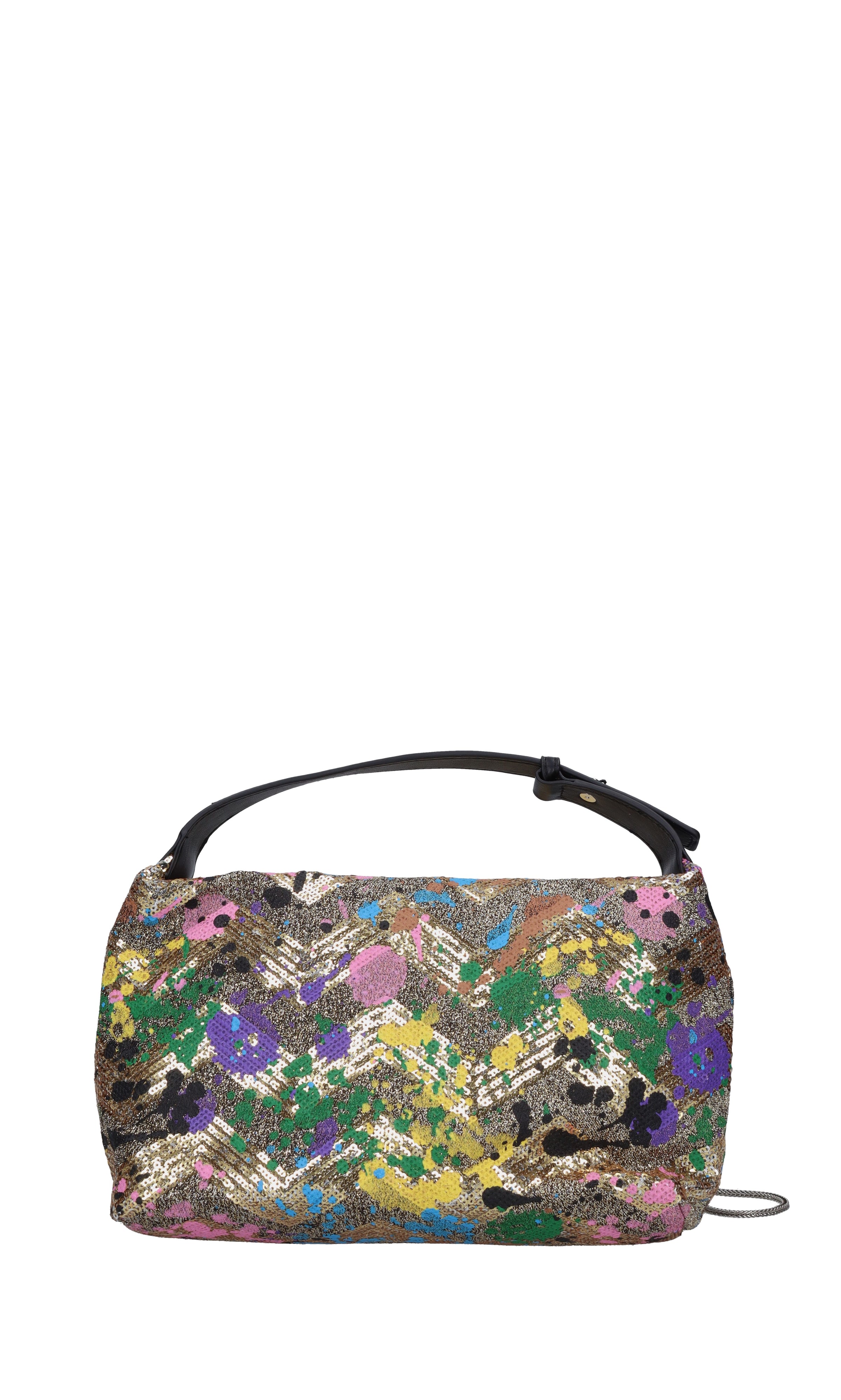 Borsa in tessuto e paillettes 